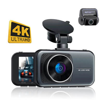 მანქანის აქსესუარები Sony IMX335 Video Recorder 4K Dash Cam 3 Inches 4K DVR Camera Car Registrar 24H